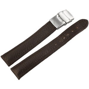 Curea Ceas Piele Naturala Maro Deployant 16mm - 24mm 816271710118