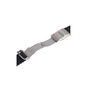 Curea Ceas Silicon 20mm 22mm 24mm Neagra Deployant Silicon WZ1391 - Img 4