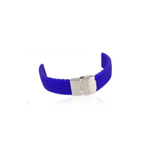 Curea ceas silicon albastra inchidere deployant 20mm 22mm 24mm WZ1599 - Img 3