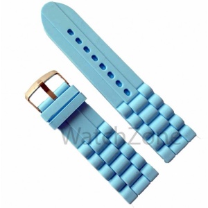 Curea Ceas Silicon Deep Sky Blue 18mm / 24mm WZ1250 | WatchZone