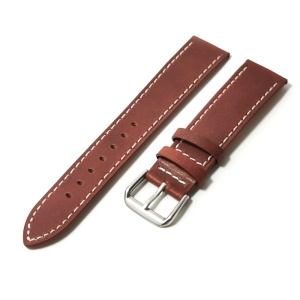 Curea de ceas culoare Maro Inchis din piele naturala 18mm 20mm WZ5209 - Img 4