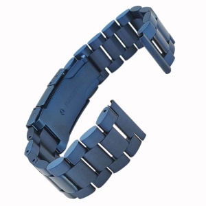 Curea de Ceas din Oțel Masiv | Albastru Marin Mat | Calitate Premium 16-22mm WZ2045 - Img 2