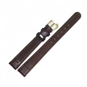 Curea de ceas din Piele Naturala Maro - 12mm - WZ3733 - Img 2