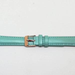 Curea de ceas din piele naturala Verde marin - 16mm - C3157 - Img 3