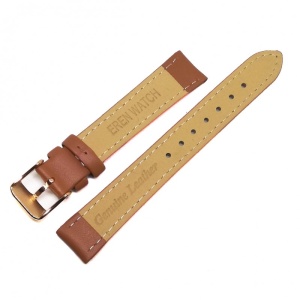 Curea de ceas Eren Watch - Piele Naturala - Culoare Maro - 16mm - WZ3919 - Img 2