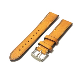 Curea de ceas maro deschis din piele naturala 20mm WZ5221 - Img 4