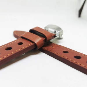 Curea de ceas maro din piele naturala 20mm 22mm 24mm WZ4154D - Img 2