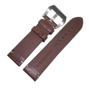 Curea de ceas Maro din Piele Naturala - Textura bizonata - 24mm - WZ4017 - Img 2