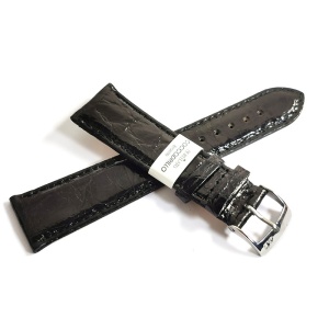 Curea de ceas Morellato Amadeus Black din piele de crocodil - 12mm, 14mm, 16mm, 18mm, 20mm, 22mm - Img 2