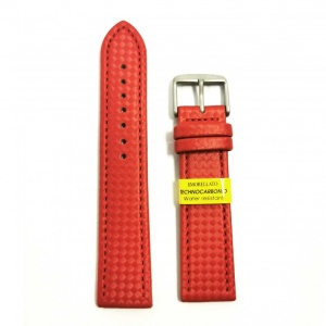 Curea de ceas Morellato - Technocarbonio - Culoare Rosie, textura carbon - 20mm, 22mm - A01X4907977083SB - Img 2