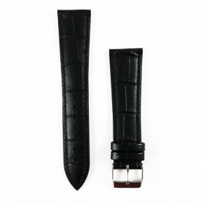 Curea de ceas Neagra din piele naturala - 18mm, 20mm, 22mm - WZ3390 - Img 2