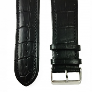 Curea de ceas Neagra din piele naturala - 26mm, 28mm, 30mm - WZ3413 - Img 2