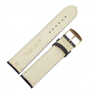 Curea de ceas neagra din piele veritabila de Crocodil - 1BE14D04P/5M - Img 4