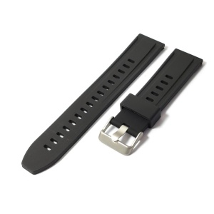 Curea de ceas Neagra din Silicon 20mm JD095 - Img 4
