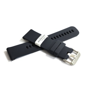 Curea de ceas Neagra Morellato Byte (EC) Silicon - 18mm, 20mm, 22mm - Img 2