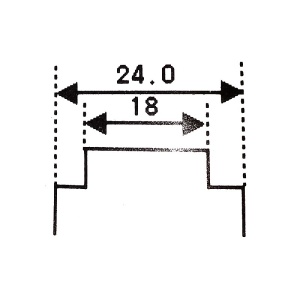 Curea de ceas originala Casio din silicon 24mm/18mm 10128046 - Img 2