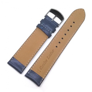 Curea de ceas - Piele Naturala - Culoare Albastru-Petrol - 18mm, 20mm, 22mm - GR1212 - Img 2