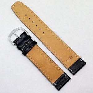 Curea de ceas piele naturala neagra XL - 16mm, 18mm, 20mm, 22mm C2972 - Img 2