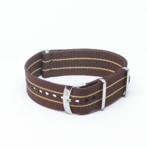 Curea Morellato tip NATO - Band Nastro Cannete - Culoare Maro, Crem - 20mm, 22mm - A01U3972A74832CR - Img 3