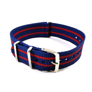 Curea NATO Material Textil Rosu Albastru 18mm 20mm 22mm - Img 2
