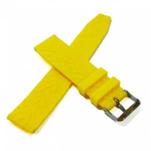 Curea pentru ceas din Silicon - Culoare Galbena - 22mm - WZ4040 - Img 3