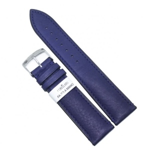 Curea pentru Ceas Morellato Levy Vitello Piuma - Culoare Albastra, textura Mata - 20mm, 22mm