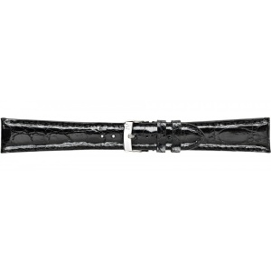 Curea pentru ceas Morellato - Neagra - Piele Veritabila Crocodil - 18mm / 20mm / 22mm - A01U0518052019CR - Img 2