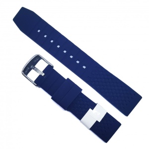 Curea pentru Ceas - Morellato Sile Silicone Blue - Imprimeu Gaurele - 20mm, 22mm - A01X4983187062CR - Img 2