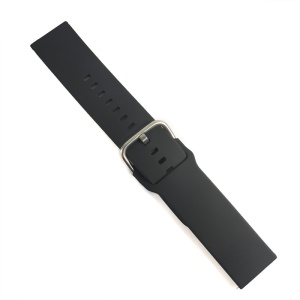 Curea pentru ceas Neagra din Silicon tip SmartWatch - 20mm, 22mm - Img 4
