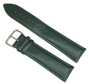 Curea Piele Naturală Verde – 18/20/22 mm – Finisaj Semilucios