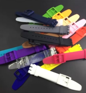 Curea Silicon pentru Swatch – 16/17/19/20 mm – Culori Vibrante – Moale și Confortabilă - Img 2