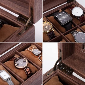 Cutie pentru 12 ceasuri Tabacco Brown - Culoare Maro - WZ4320 - Img 4