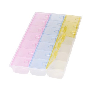 Cutie Plastic Cu Organizator 21 Spații Colorate WZ2376 - Img 4