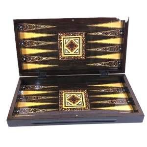 Joc 2 în 1 – Table și Șah din Lemn – Dimensiuni 49 x 25 x 7,5 cm – Piese Table din Acril, Piese - Img 6