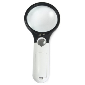 Lupă de mână mare cu 3 LED-uri - Img 2