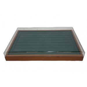Organizator Inele și Bijuterii cu 8 randuri Si Geam Transparent WZ439 - Img 1