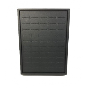 Panou de Expunere pentru 100 de Inele – Piele Ecologică Neagră / Alba – 20 x 15 cm - Img 4