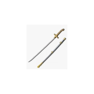Sabie Ceremonială „Duque de Caxias” – Oțel cu Teacă – 59.5 cm – Decor Masonic și Colecție
