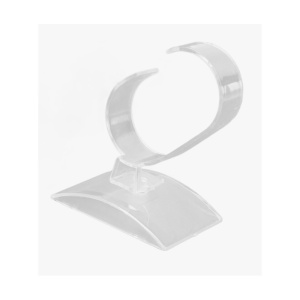 Set 100 Suporturi Acrilice Transparente pentru Ceasuri – Formă C – 10 x 7 x 5 cm – Expozitor Magazin - Img 4