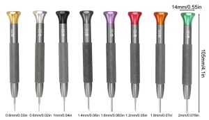 Set Șurubelnițe de Precizie Biao Zhun 22008 – 8 Bucăți – Cruce și Linie – Aliaj Cromat – Pentru Ceasornicărie și Electronică - Img 5