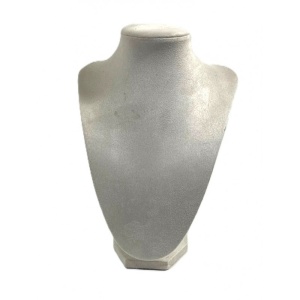 Suport / Bust Crem Catifelat pentru Coliere – Înălțime 23 cm WZ4864