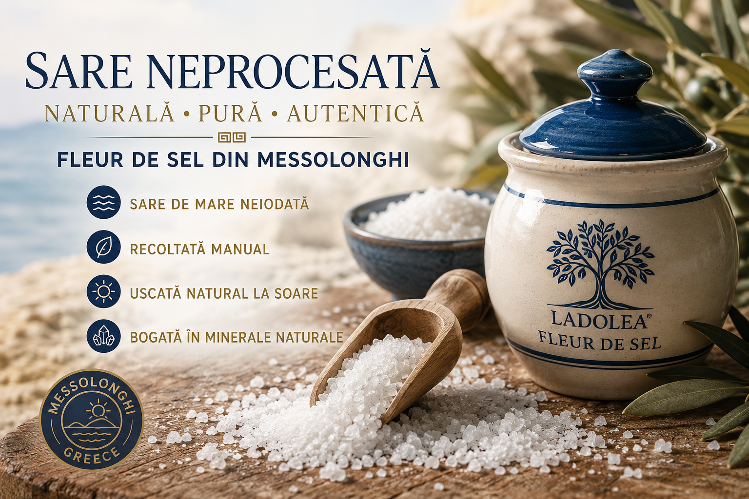 Sare naturala neprocesata: tipuri, beneficii și cum alegi o sare naturală de calitate