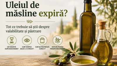 Uleiul de măsline expiră? Tot ce trebuie să știi despre valabilitate și păstrare