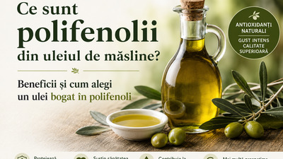 Ce sunt polifenolii din uleiul de măsline? Beneficii și cum alegi un ulei bogat în polifenoli