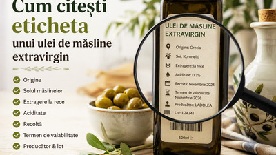 Cum citești eticheta unui ulei de măsline extravirgin