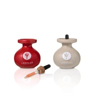 Editie de lux: 2 oliviere x 80 ml | Ulei de măsline extravirgin cu chili și usturoi - Veselă antică premium - Img 2