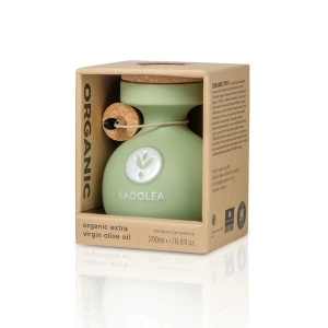 amfora greceasca oliviera ceramica pentru cadouri de lux Ulei de măsline LADOLEA extravirgin organic Koroneiki cutie lemn
