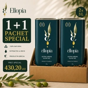 Pachet: 1+1 Ulei de masline EXTRAVIRGIN 3 litri