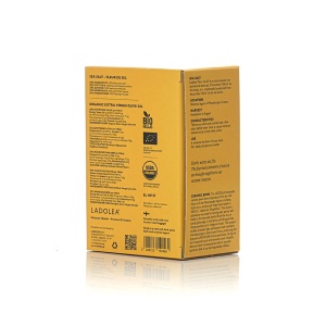 Pachet de lux amfora greceasca Sare de masa neprocesata (30g) și ulei de măsline extravirgin organic (80ml) - Edție de Lux în Olivieră din Ceramică Lucrată Manual cutie inchisa