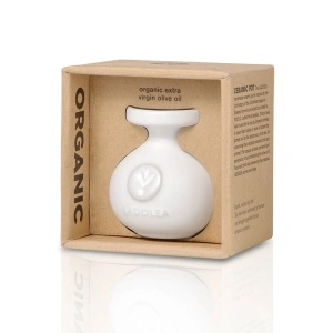 amfora greceasca Ediție de Lux în Olivieră din Ceramică Lucrată Manual  cu Ulei de măsline LADOLEA extravirgin organic de 80 ml